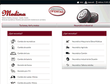 Tablet Screenshot of neumaticos-medina.com